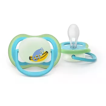 Philips Avent Ultra Air Night -tutti 6-18 kuukautta, 2 kpl pakkaus, poika, pimeässä hehkuva