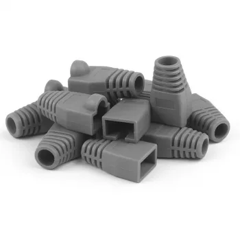 DSIT DANICOM RJ45 kaapeliholkki harmaa suuri - 10 kpl DC-RJ45-BOOT-L-GREY-10PCE