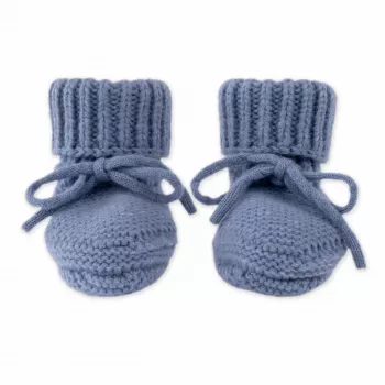 Lodger Slipper Merino Wool vauvan tossut, Storm, 0-6 kuukautta
