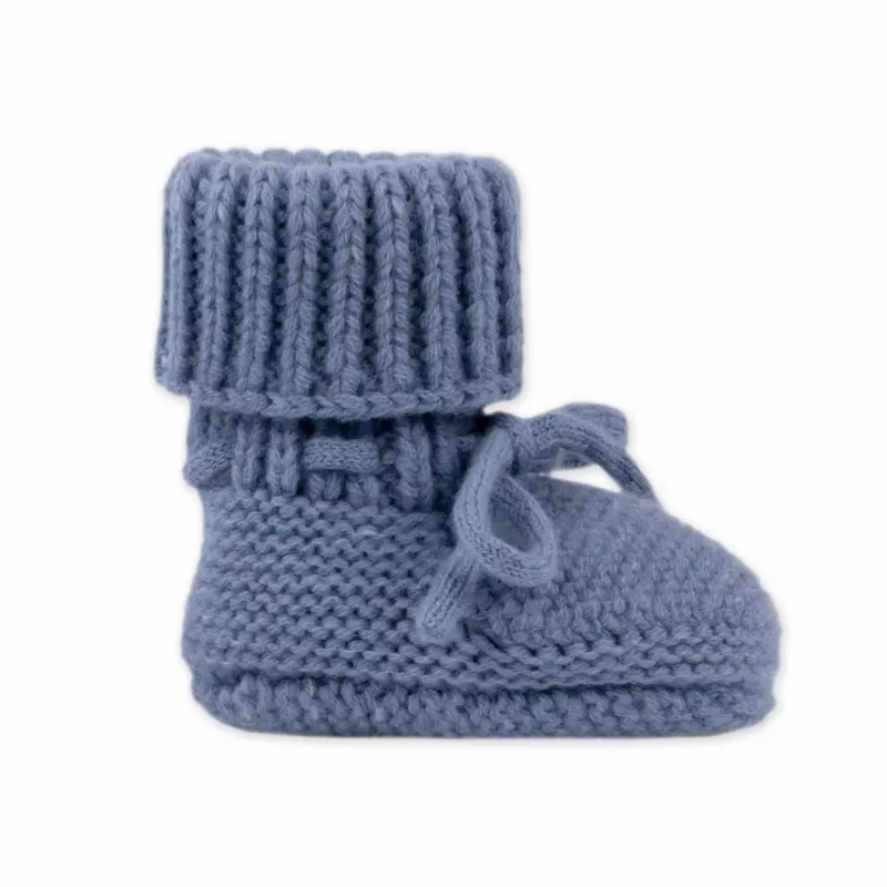 Lodger Slipper Merino Wool vauvan tossut, Storm, 0-6 kuukautta