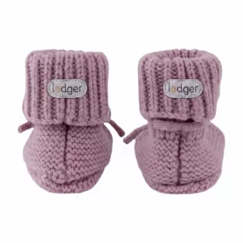 Lodger tossut merinovilla vauvan bootiet, Mauve, 0-6 kuukautta
