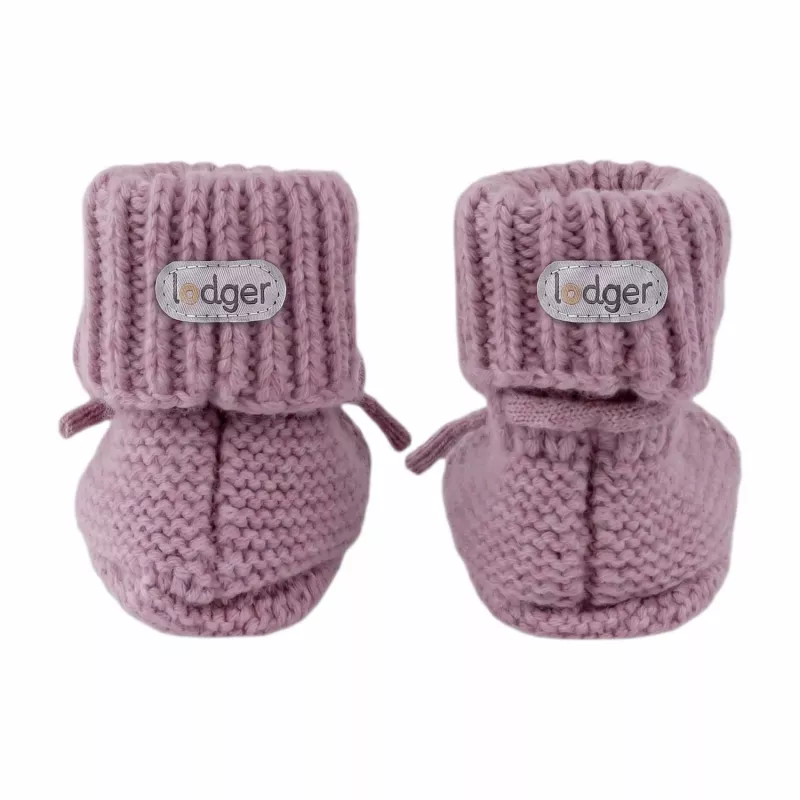 Lodger tossut merinovilla vauvan bootiet, Mauve, 0-6 kuukautta