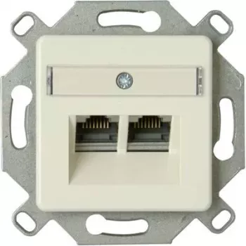 HEINRICH KOPP Cat.6a suojattu RJ45 verkkopistorasia, alumiini, 1-portti, LSA 920100004