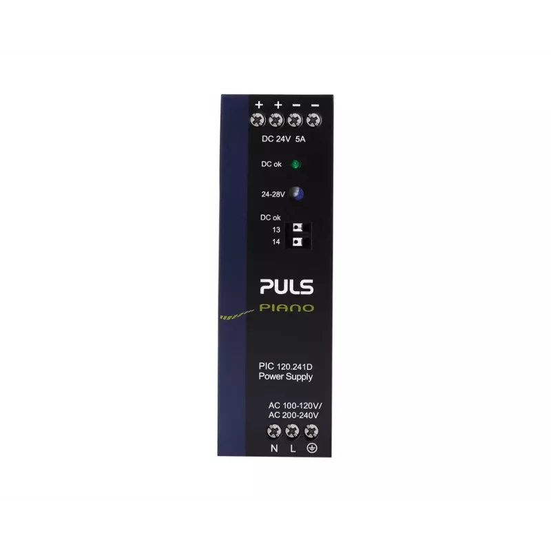 PULS Piano DIN-kiskovirtalähde 24V DC 5A 120W (PIC120.241D)