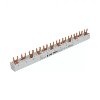 Eaton 3-vaiheinen haarakokoojakisko EVGK-3PHAS/12MODUL, 63A, 12 moduulia, 10mm², xPole MCB/RCD-kytkimille (EP-501069)