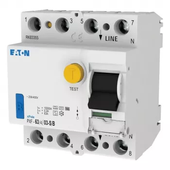 EATON PXF-63/4/03-S/B vikavirtasuojakytkin, 63A, 4-napainen, 300mA, tyyppi B selektiivinen 300304
