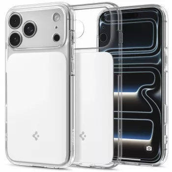 Spigen Ultra Hybrid T Mag MagSafe -kotelo iPhone 18 Pro Max / 17 Pro Max - kiiltävä valkoinen