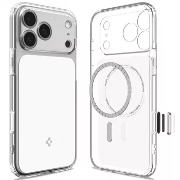 Spigen Ultra Hybrid T Mag MagSafe -kotelo iPhone 18 Pro Max / 17 Pro Max - kiiltävä valkoinen