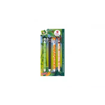 JOLLY geelikynä eläinaiheita 0,5 mm sininen, 4 kpl (7005-0005)