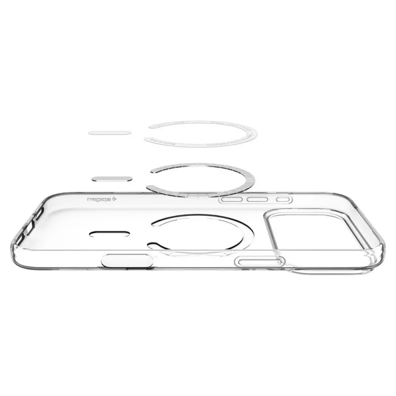 SPIGEN Liquid Crystal MagSafe iPhone 17 Pro Max / 18 Pro Max -kotelo läpinäkyvä/valkoinen