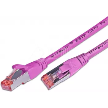 Wirewin S/FTP CAT6 0,75 m verkkokaapeli, pinkki (PKW-PIMF-KAT6 0.75 MG)