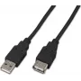 Wirewin USB A-A MF 0.15 SW USB 2.0 -jatkokaapeli, 0,15 m, musta