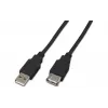 Wirewin USB A-A MF 0.15 SW USB 2.0 -jatkokaapeli, 0,15 m, musta