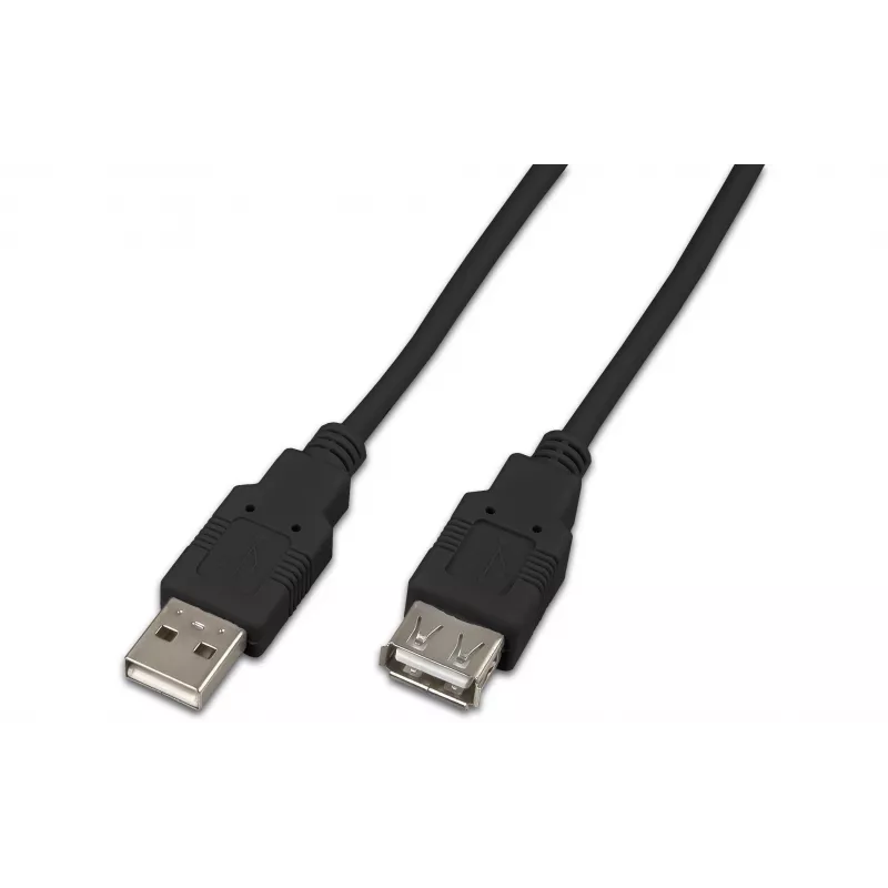 Wirewin USB A-A MF 0.15 SW USB 2.0 -jatkokaapeli, 0,15 m, musta