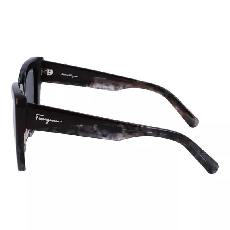 Ferragamo naisten SF1060S-21 perhonen aurinkolasit, havanna/ruskea gradient, 55 mm