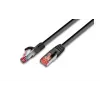 Wirewin Cat6 S/FTP PIMF -verkkokaapeli, LSOH, musta, RJ45 PKW-PIMF-KAT6 2.0 SW