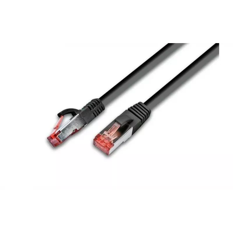 Wirewin Cat6 S/FTP PIMF -verkkokaapeli, LSOH, musta, RJ45 PKW-PIMF-KAT6 2.0 SW