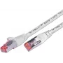 Wirewin KAT6 -verkkokaapeli, S/FTP, LSOH, valkoinen, 1,0 m (PKW-PIMF-KAT6 1.0 WS)