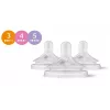 Philips Avent Natural Response tuttipullon silikonituttisarja (3 kpl:n pakkaus, Flow 3, 1+ kuukautta)