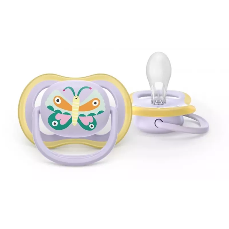 Philips Avent Ultra Air tutti 0-6 kuukautta, 2 kpl:n pakkaus, sininen ja vihreä