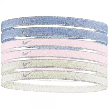 Nike Swoosh urheiluhiustenlenkit 6 kpl:n pakkaus metallinen lila, roosa, keltainen N1002008511OS