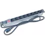 Wirewin NVL8 UPS 19 tuuman 1U rack-asennettava PDU 8 Schuko-pistorasialla, 16A, musta