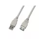 Wirewin USB 2.0 jatkokaapeli A uros A naaras 5m harmaa USB A-A MF 5.0 GR