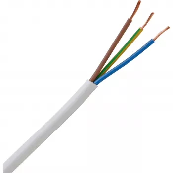 HEINRICH KOPP H05VV5-F 3G1,5 mm² valkoinen joustava PVC-öljynkestävä kaapeli 10 m 151810842