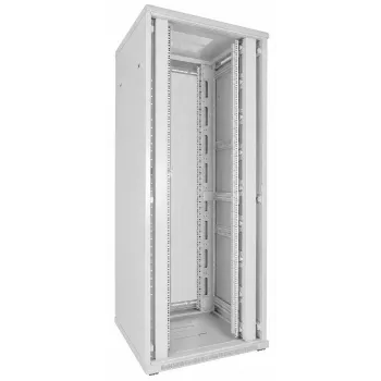 DSIT 42U 19 tuuman palvelinkaappi 800x800x2000mm valkoinen, rei'itetyt kaksoisovet edessä ja takana DS8842DD-W