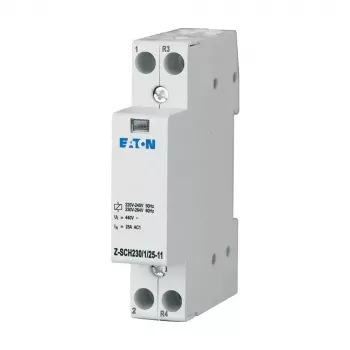 Eaton Z-SCH230/1/25-11 asennuskontaktori, 230 V AC kela, 1 NO + 1 NC, 25 A, DIN-kisko 193886