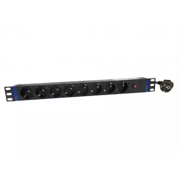 DSIT 19 tuuman 8-kertainen PDU pääkytkimellä ja ylikuormitussuojalla (DS-8PDU-MO-PE)