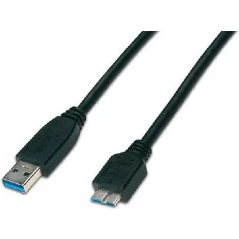 Wirewin USB 3.0 A - Micro-B kaapeli 1,8 m musta USB 3.0 A-MB MM 1.8 SW