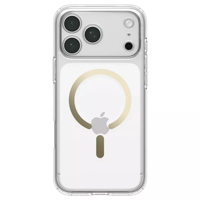SPIGEN Ultra Hybrid MagSafe kuori iPhone 17 Pro Max / 18 Pro Max - läpinäkyvä/kulta