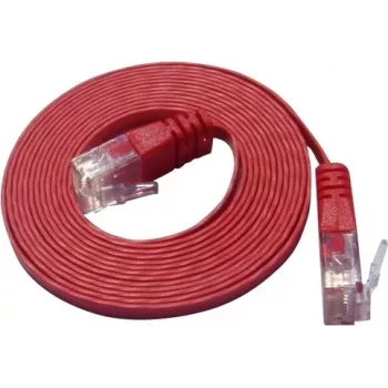 Wirewin Cat.6 Slim verkkokaapeli U/UTP 0,1 m punainen PKW-SLIM-KAT6 0.1 RT