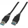 Wirewin USB 3.0 A-A MF 3.0 SW USB-kaapeli 3 m USB 3.2 Gen 1 (3.1 Gen 1) USB A musta