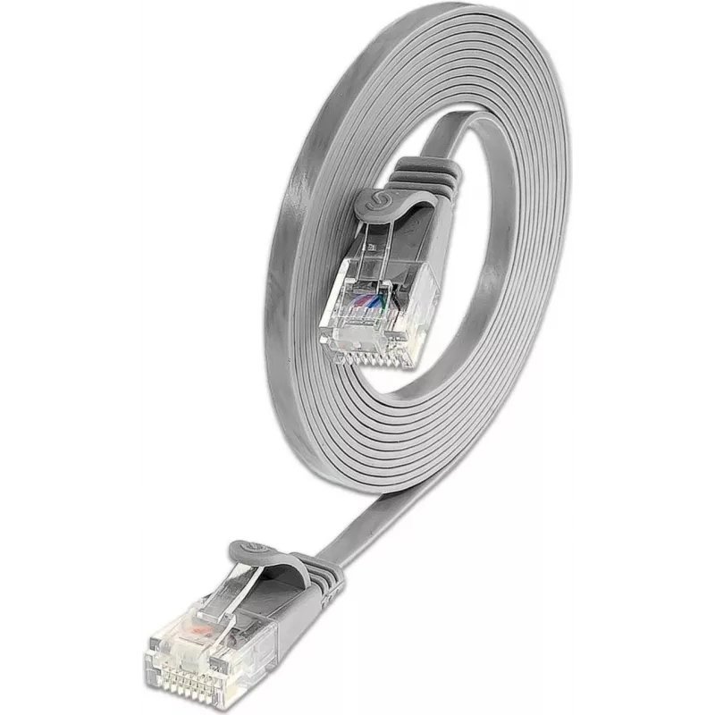 Wirewin Cat.6 U/UTP Slim Ethernet -verkkokaapeli, 2,0 m, harmaa PKW-SLIM-KAT6 2.0