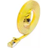 Wirewin Cat6A Slim Ethernet -verkkokaapeli U/FTP litteä keltainen 1 m 10Gbps PKW-STP-SLIM-K6A 1.0 GE