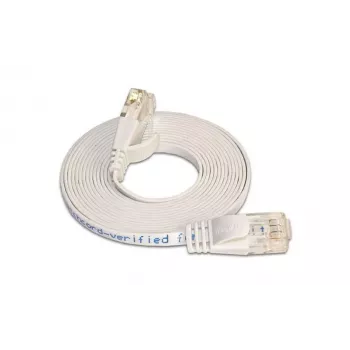 Wirewin Cat.6 Slim -verkkokaapeli U/UTP 7,5 m valkoinen PKW-SLIM-KAT6 7.5 WS