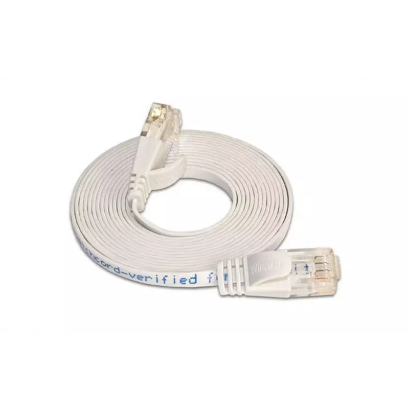 Wirewin Cat.6 Slim -verkkokaapeli U/UTP 7,5 m valkoinen PKW-SLIM-KAT6 7.5 WS