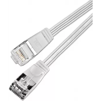 Wirewin Triotronik 0,15 m Cat6 U/FTP Slim Ethernet -verkkokaapeli, RJ45 pistoke-pistoke, valkoinen (PKW-STP-SLIM-KAT6 0.15 WS)