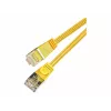 Wirewin Cat.6 SLIM -verkkokaapeli, STP(PIMF), 0,75 m, keltainen (PKW-STP-SLIM-KAT6 0.75 GE)
