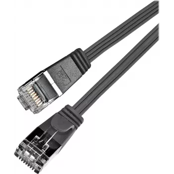 Wirewin Triotronik PKW-STP-SLIM-KAT6 1.0 SW Cat6 U/FTP Slim Ethernet-verkkokaapeli, 1 m, musta