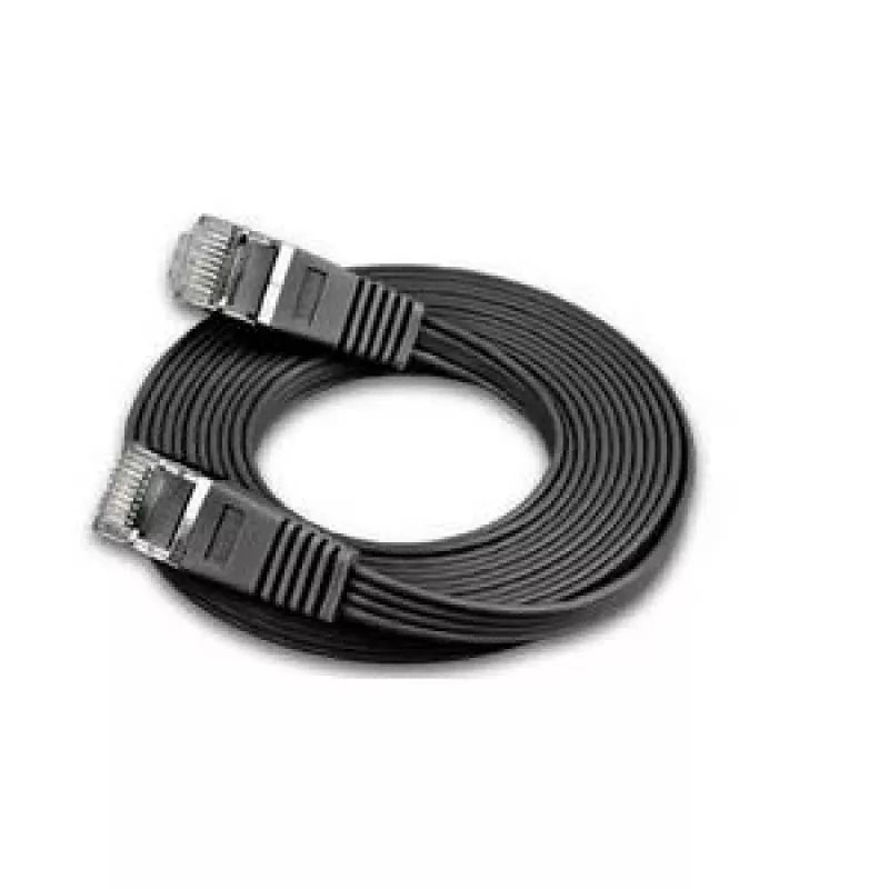 Wirewin Triotronik PKW-STP-SLIM-KAT6 1.0 SW Cat6 U/FTP Slim Ethernet-verkkokaapeli, 1 m, musta