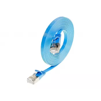 Wirewin Triotronik Cat6 U/FTP Slim verkkokaapeli, 3 m, sininen PKW-STP-SLIM-KAT6 3.0 BL