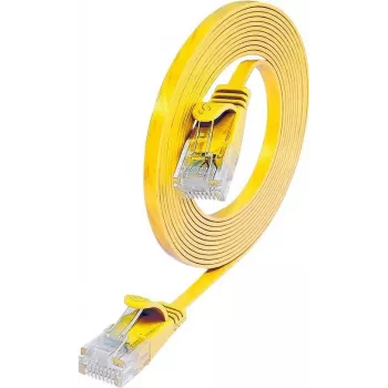 Wirewin SLIM -verkkokaapeli U/UTP Cat6 keltainen 0,75 m PKW-SLIM-KAT6 0.75 GE