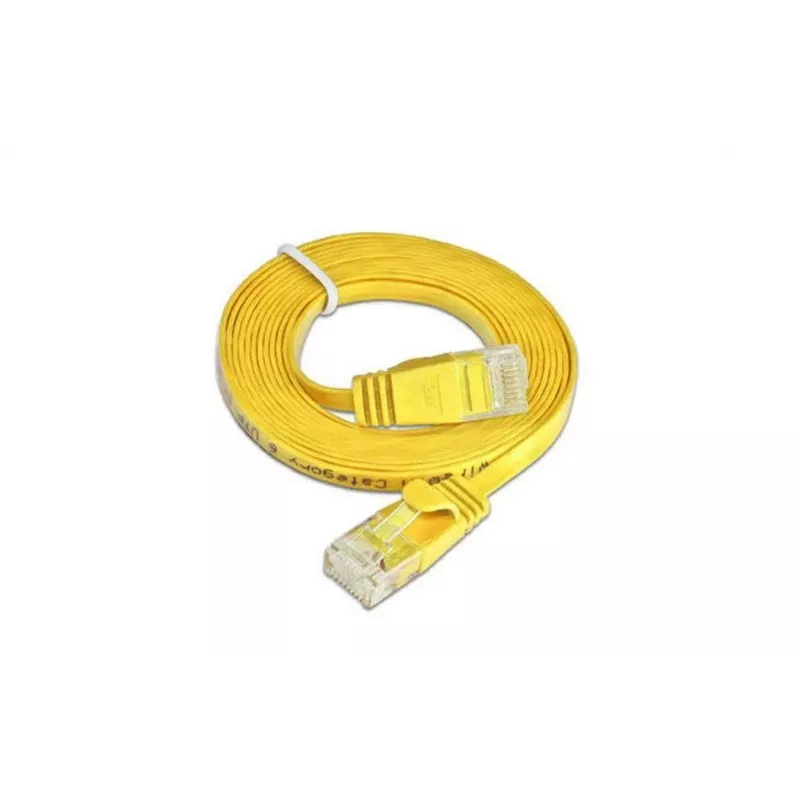 Wirewin SLIM -verkkokaapeli U/UTP Cat6 keltainen 0,75 m PKW-SLIM-KAT6 0.75 GE