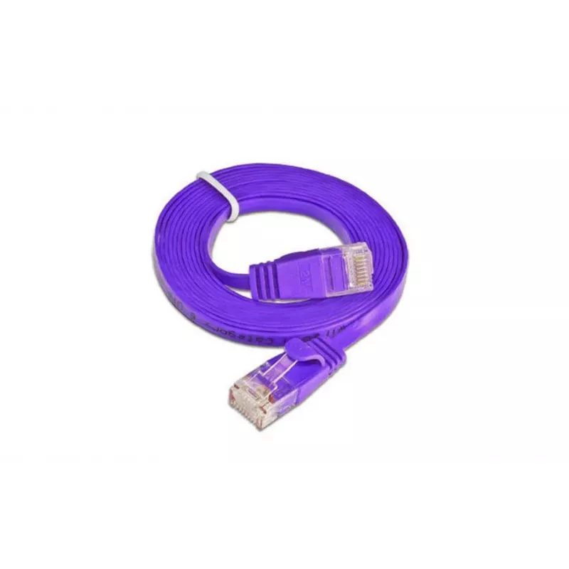 Wirewin Cat6 U/UTP Slim Ethernet -verkkokaapeli, 0,1 m, violetti PKW-SLIM-KAT6 0.1 VT