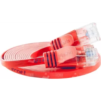 Wirewin Cat.6 SLIM -verkkokaapeli U/UTP 0,15 m oranssi PKW-SLIM-KAT6 0.15 OR
