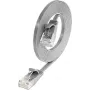Wirewin Triotronik Cat6 U/UTP verkkopatchkaapeli, 0,5 m, RJ45-pistoke-pistoke, harmaa PKW-SLIM-KAT6 0.5