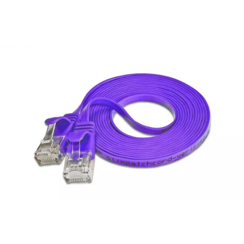Wirewin SLIM patchkaapeli U/UTP Cat6 0,75 m violetti PKW-SLIM-KAT6 0.75 VT